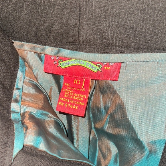 Women’s Shanghai Tang brown wool pants - Picture 2 of 3